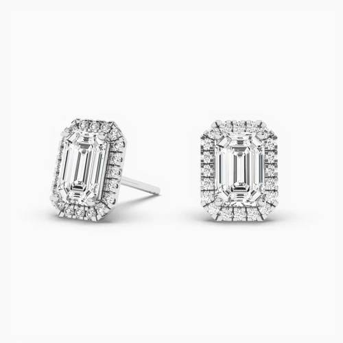 halo diamond earrings