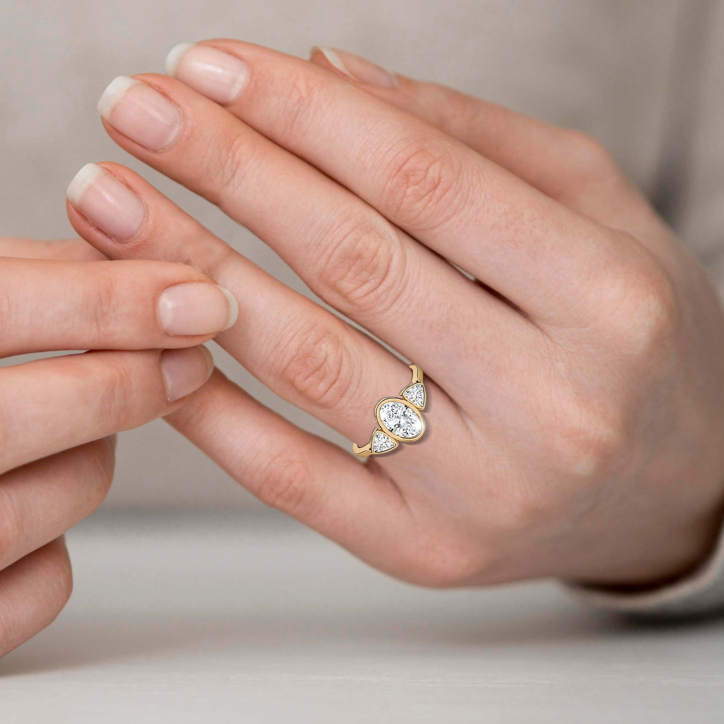 diamond ring without prong