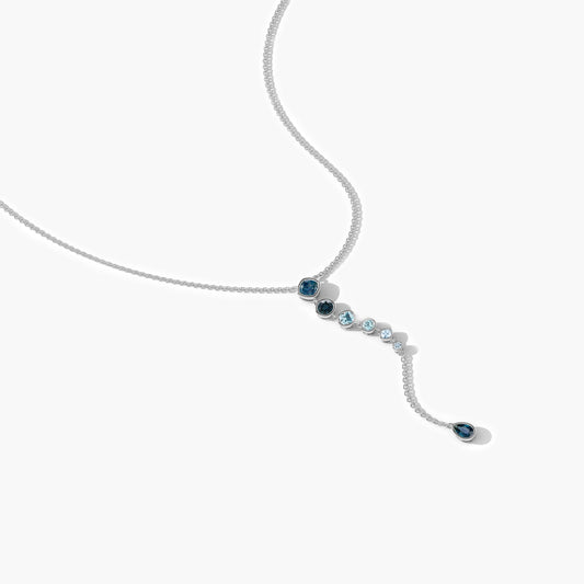 light blue necklace set