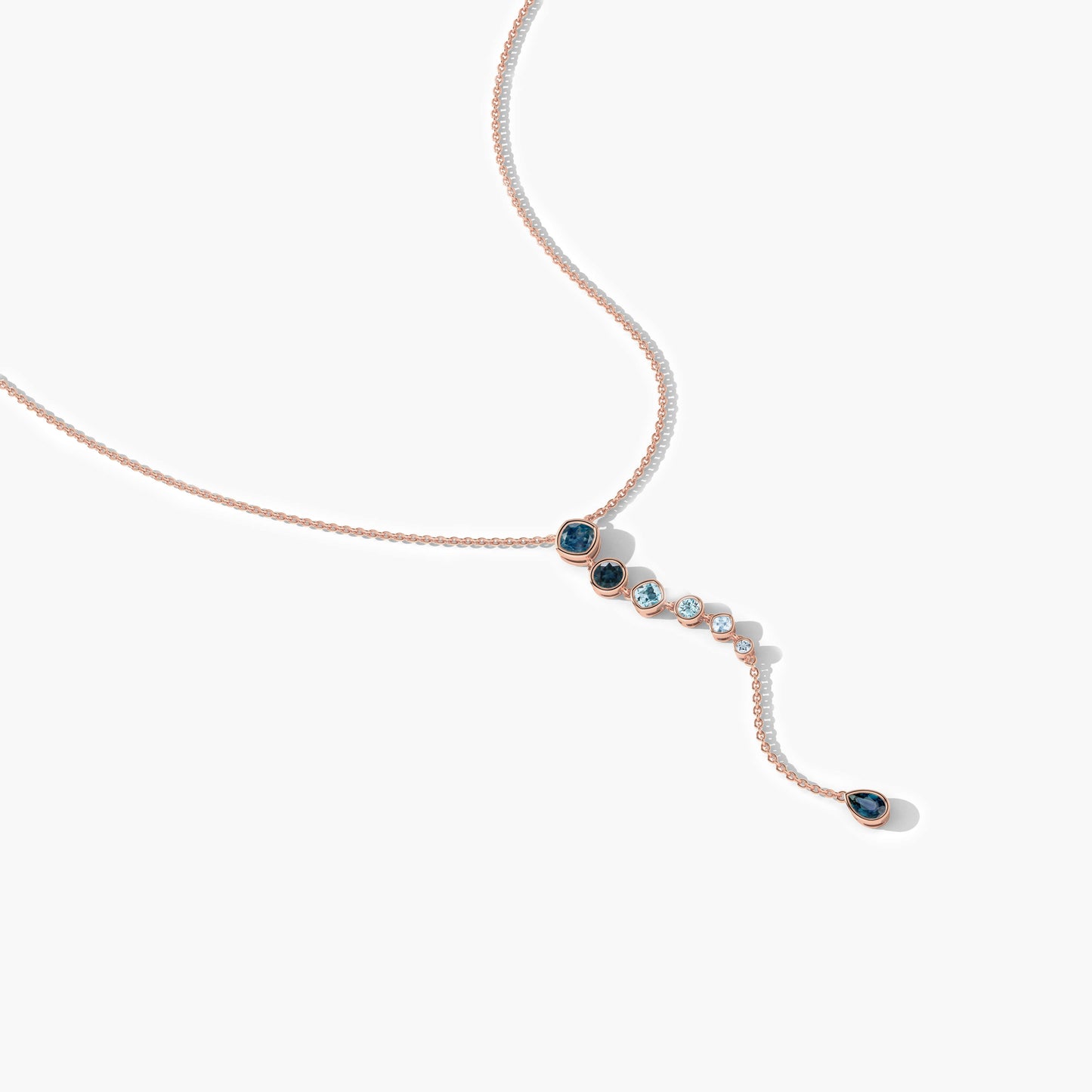light blue necklace set