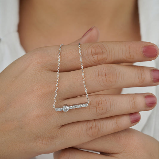 modern diamond pendant