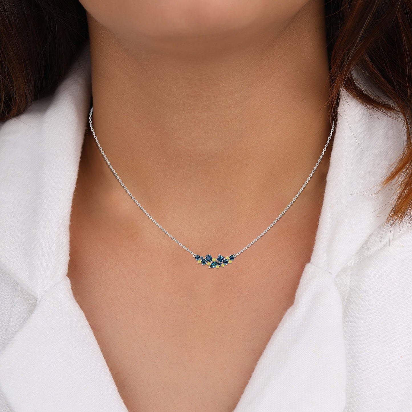 Sterling Silver Necklace Set for Women