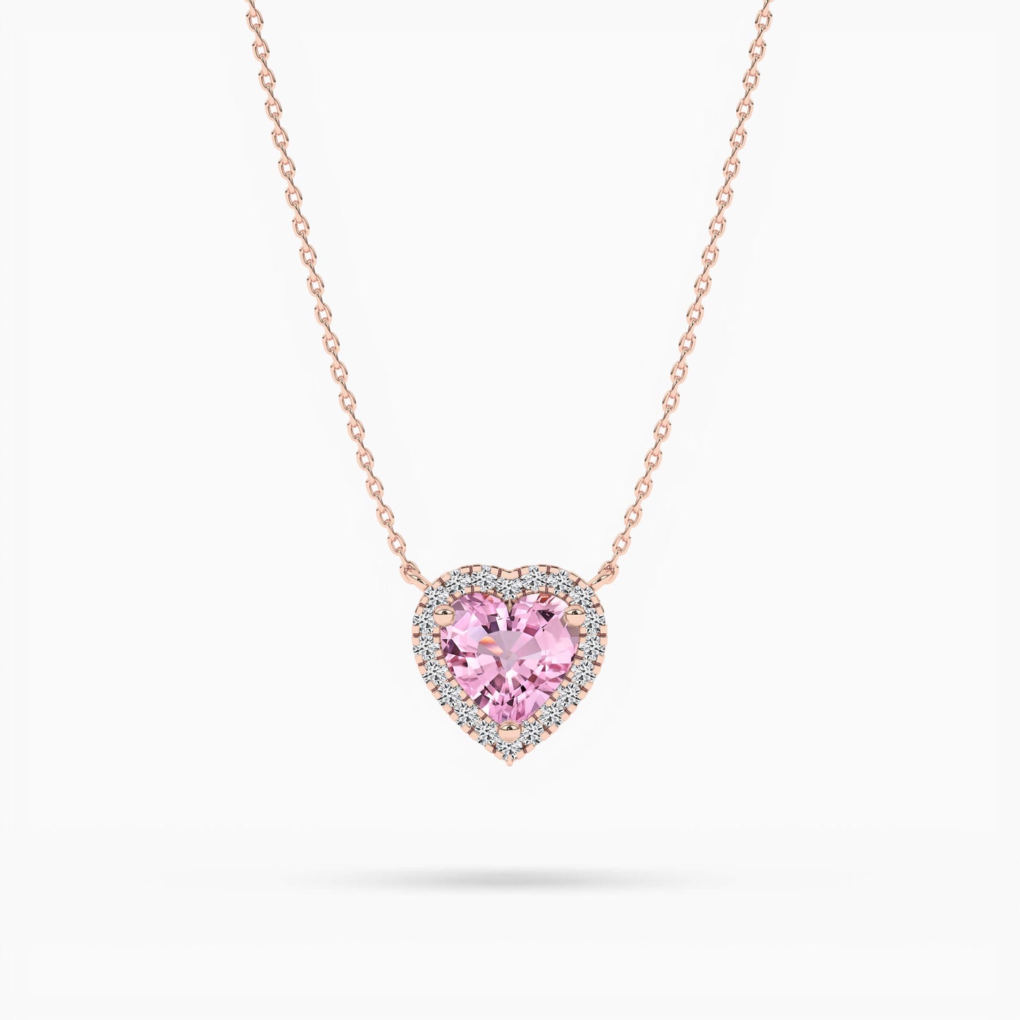 pink diamond necklace set