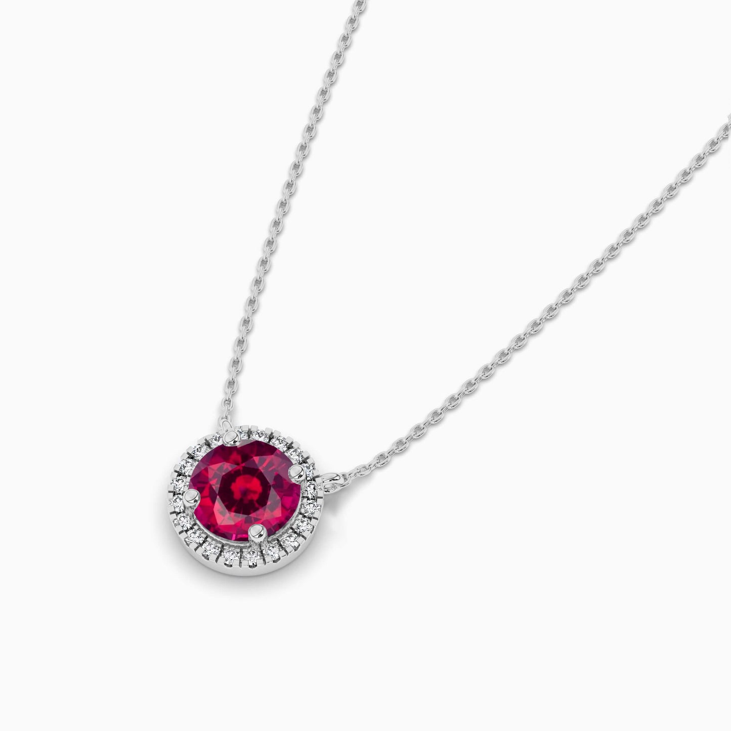red ruby necklace womens