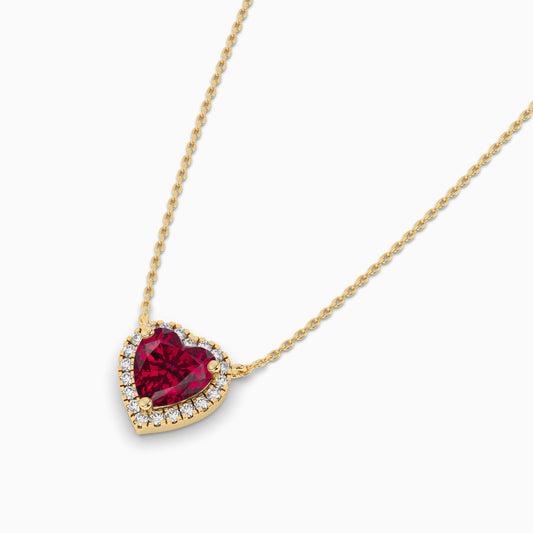 silver ruby pendant