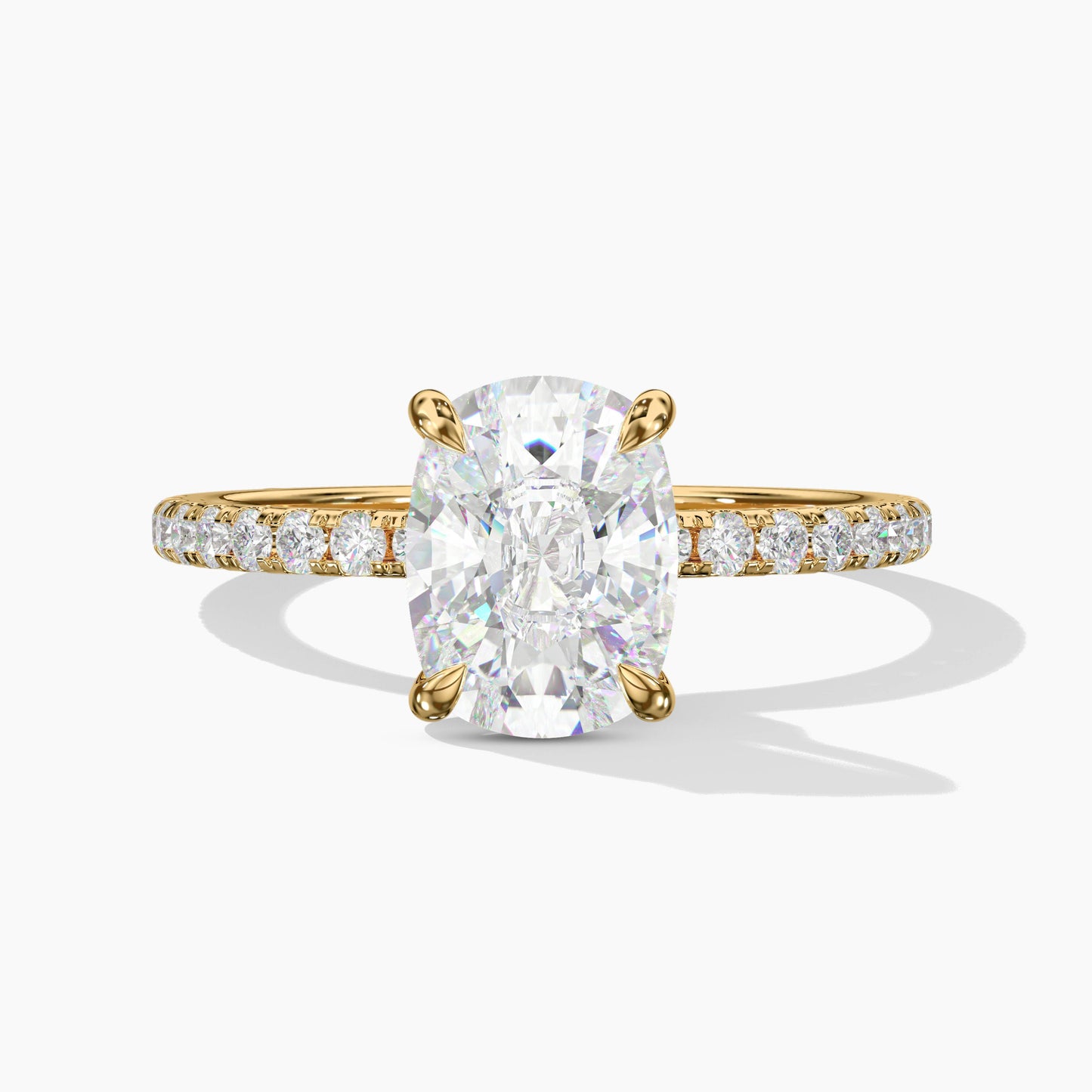 oval diamond ring gold band