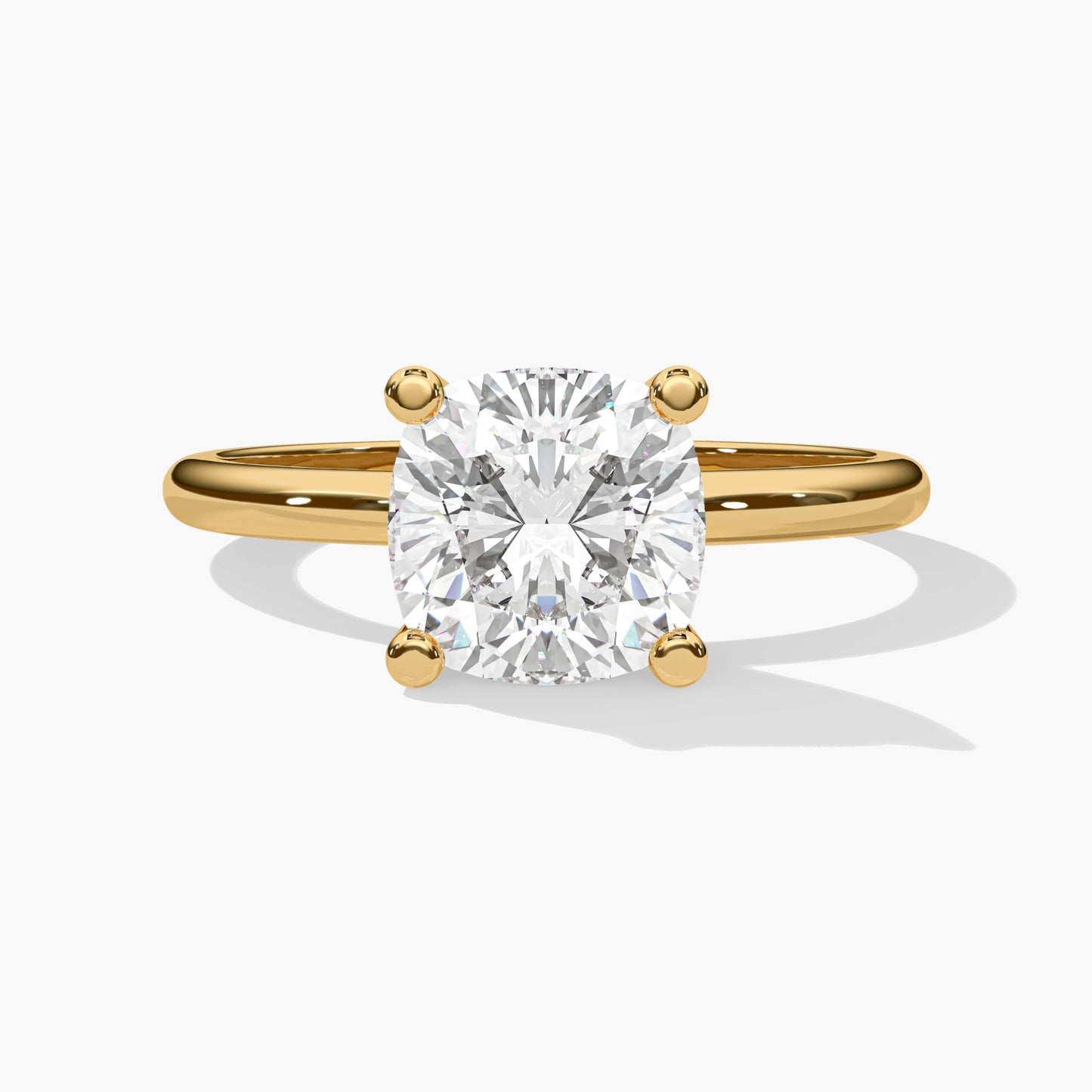 Cushion Solitaire Engagement Ring