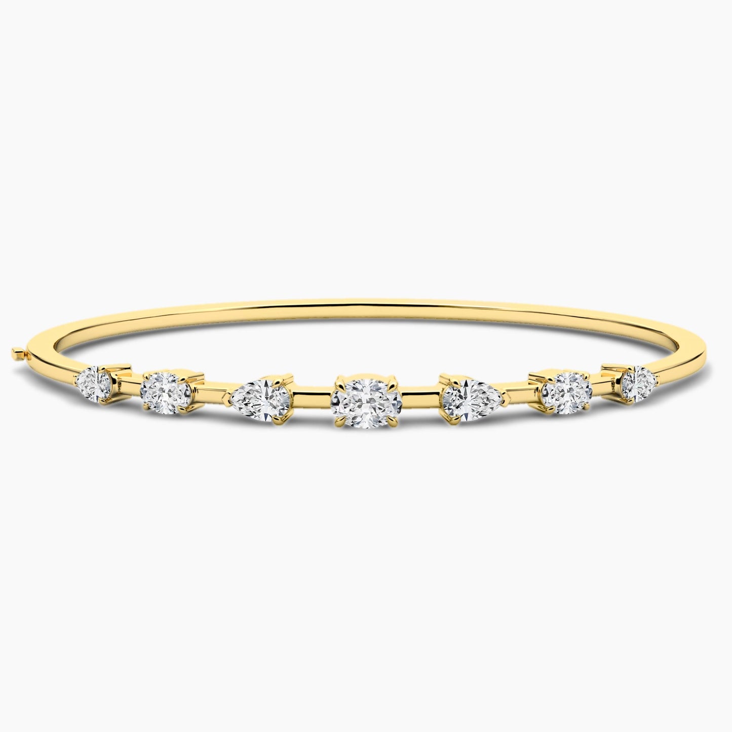 Cluster Diamond Bangle Bracelet