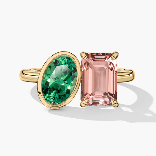 True love and forever love diamond ring