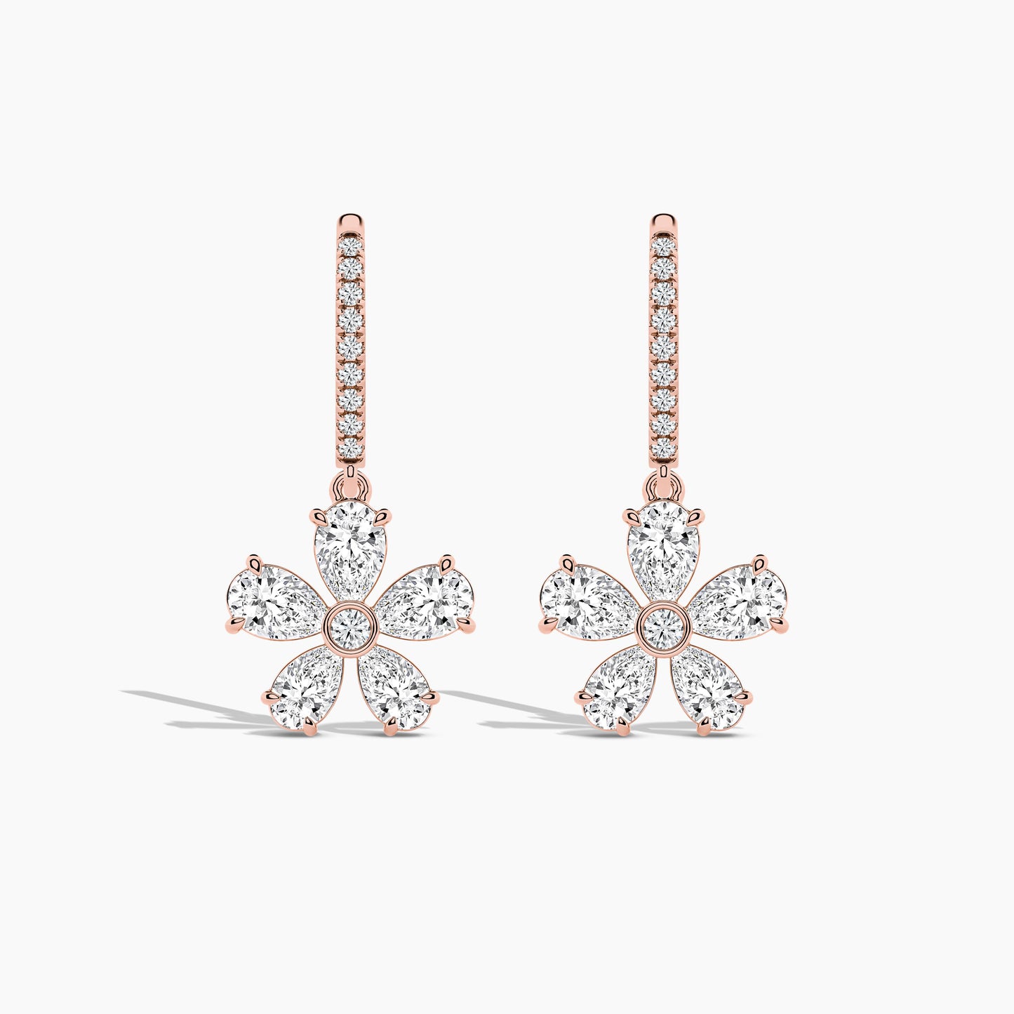 Silver drop earrings