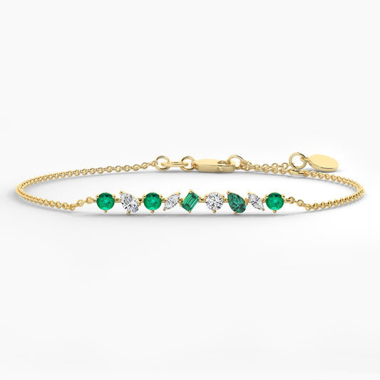 green diamond bracelet