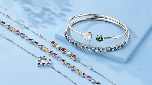 silver diamond bracelet