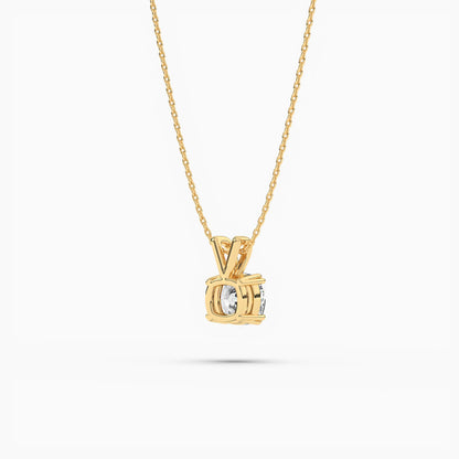 solitaire diamond necklace
