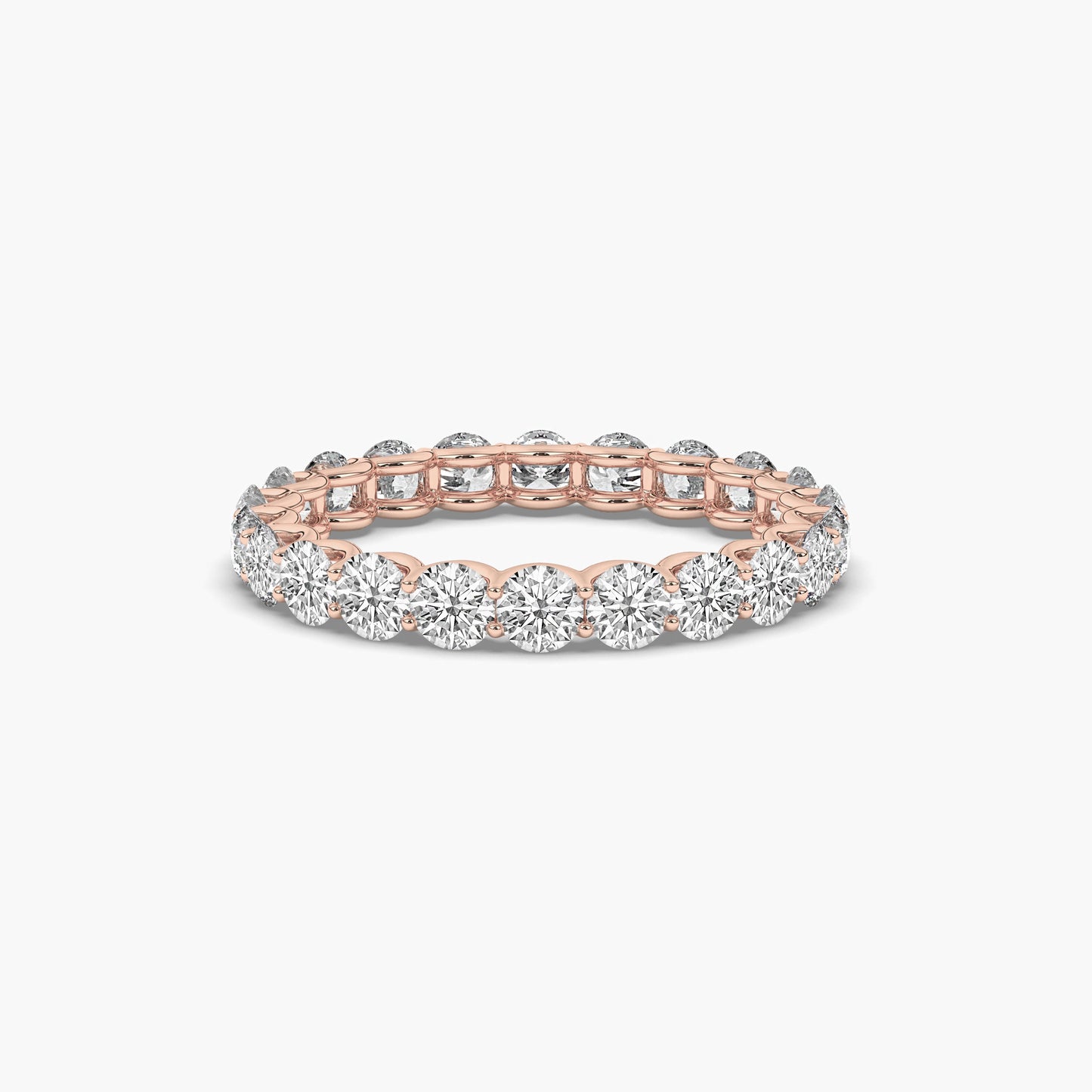 women's diamond ring rose gold plated