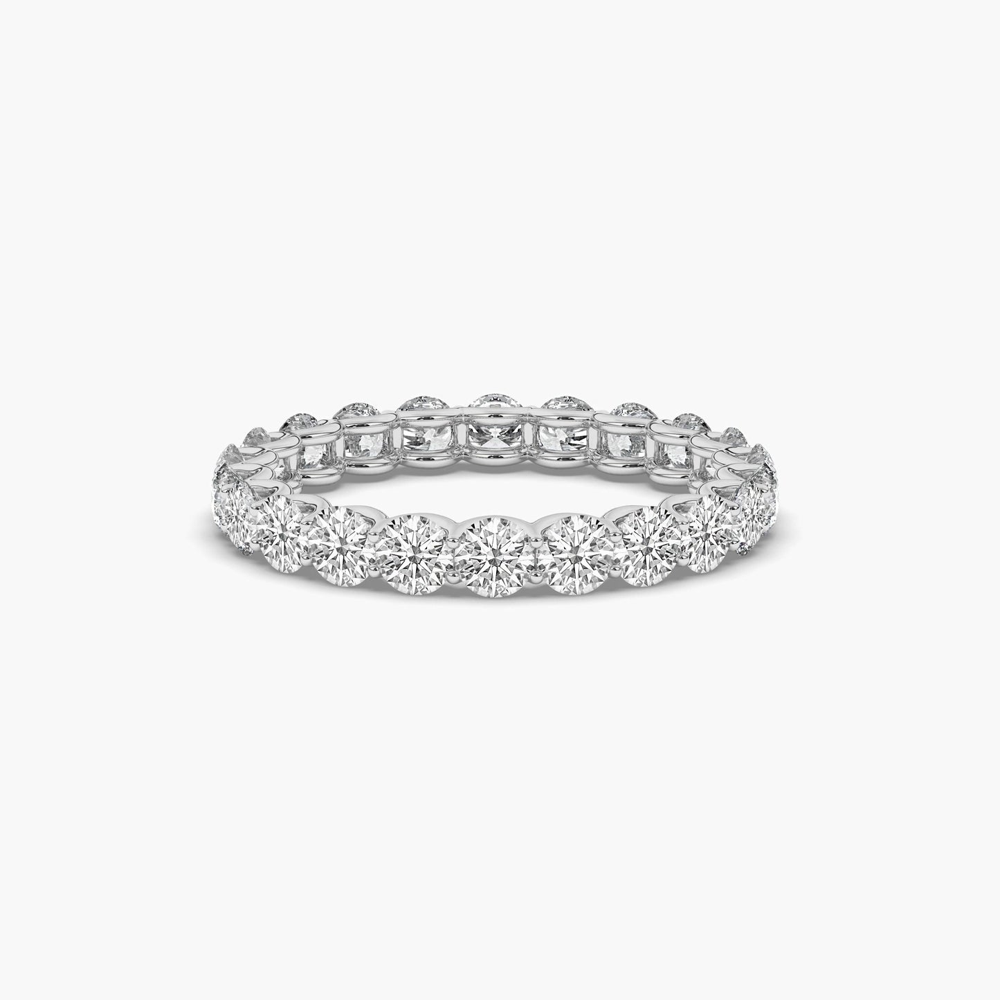 round diamond wedding band