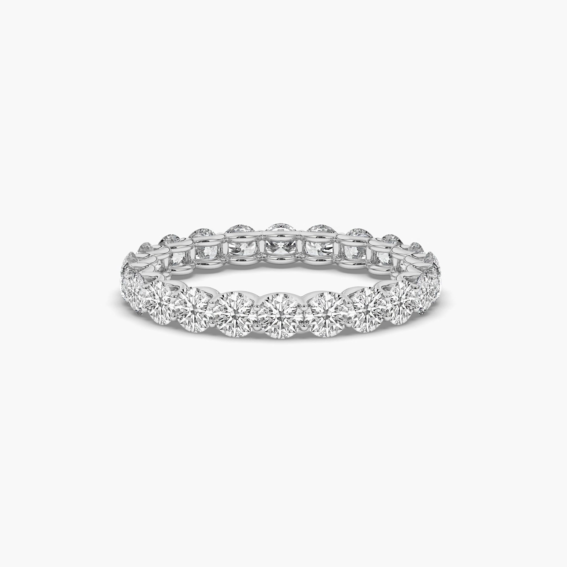 round diamond wedding band