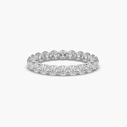 round diamond wedding band