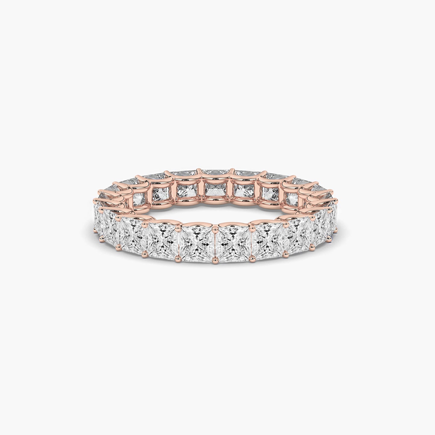 rose gold princess diamond pendant