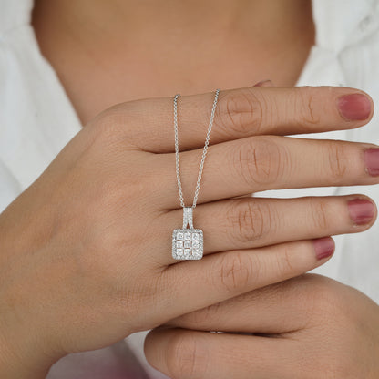 silver diamond jewelry sets