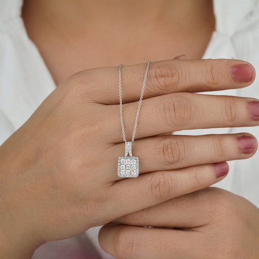 silver diamond jewelry sets
