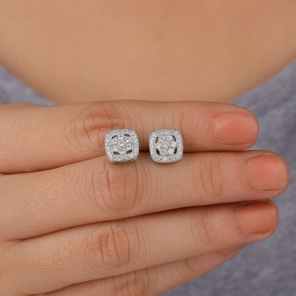 Silver earrings