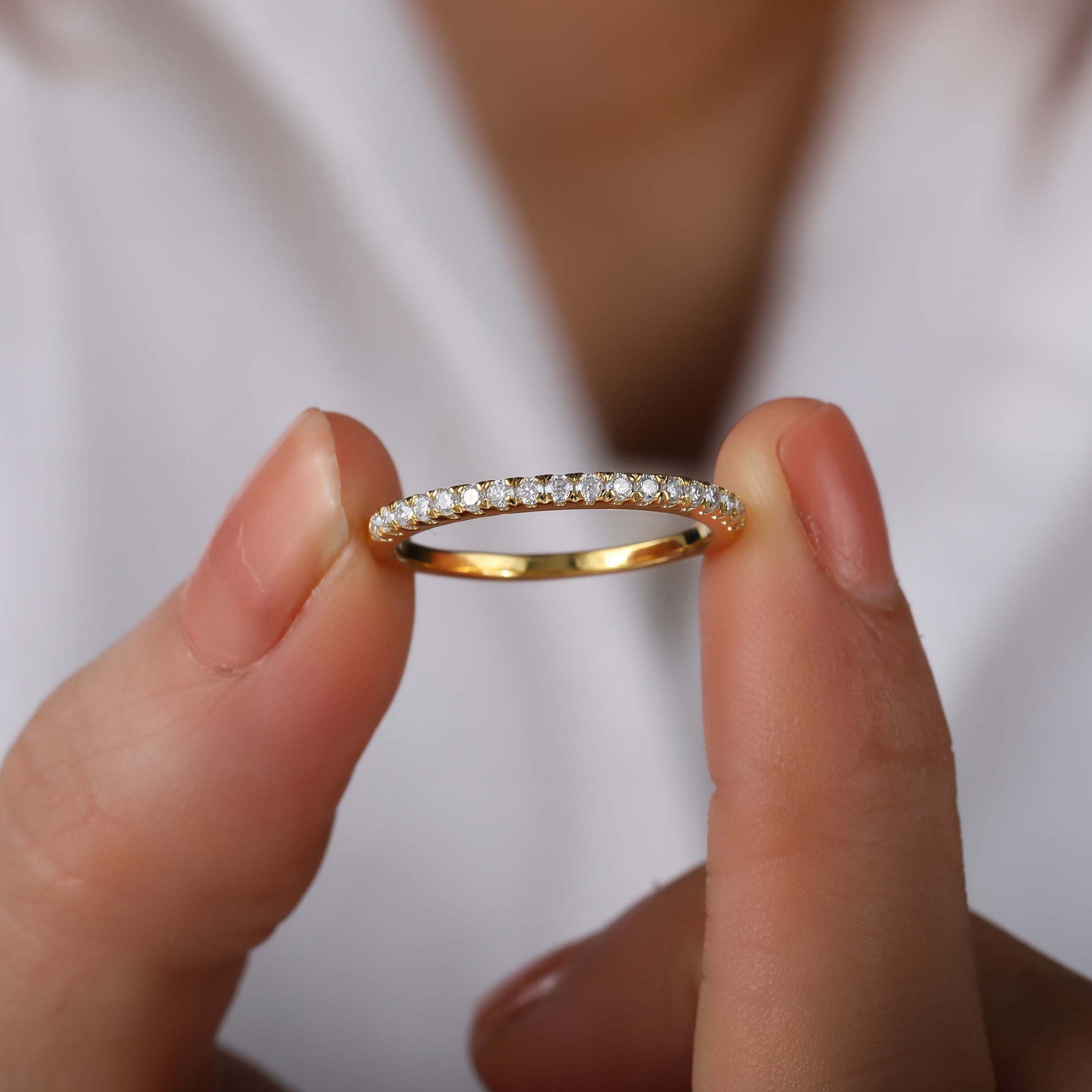 Silver Diamond Rings for Women Yellow - Main Image