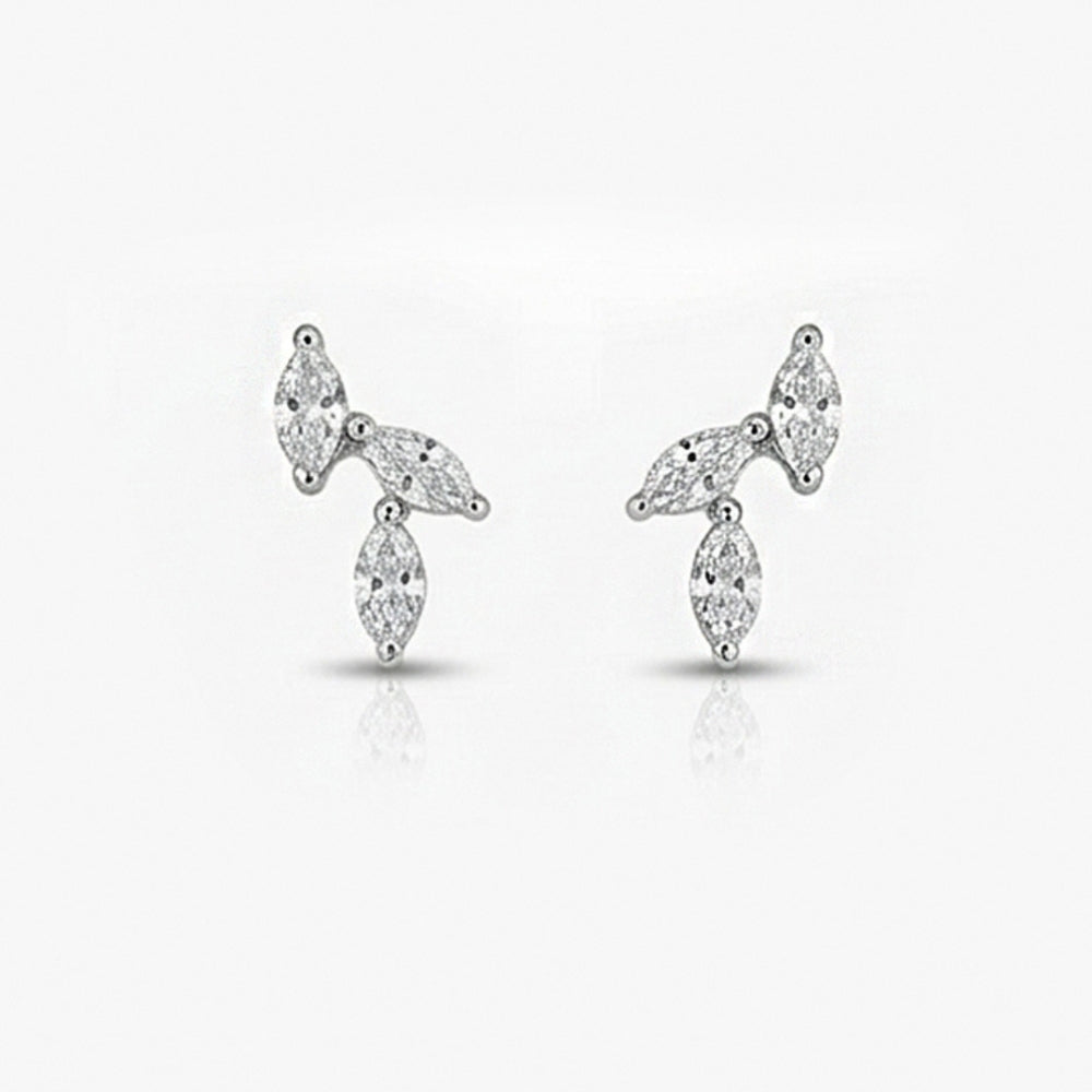 Pair of silver earrings 