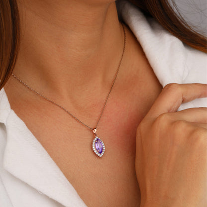 Silver Diamond Pendant