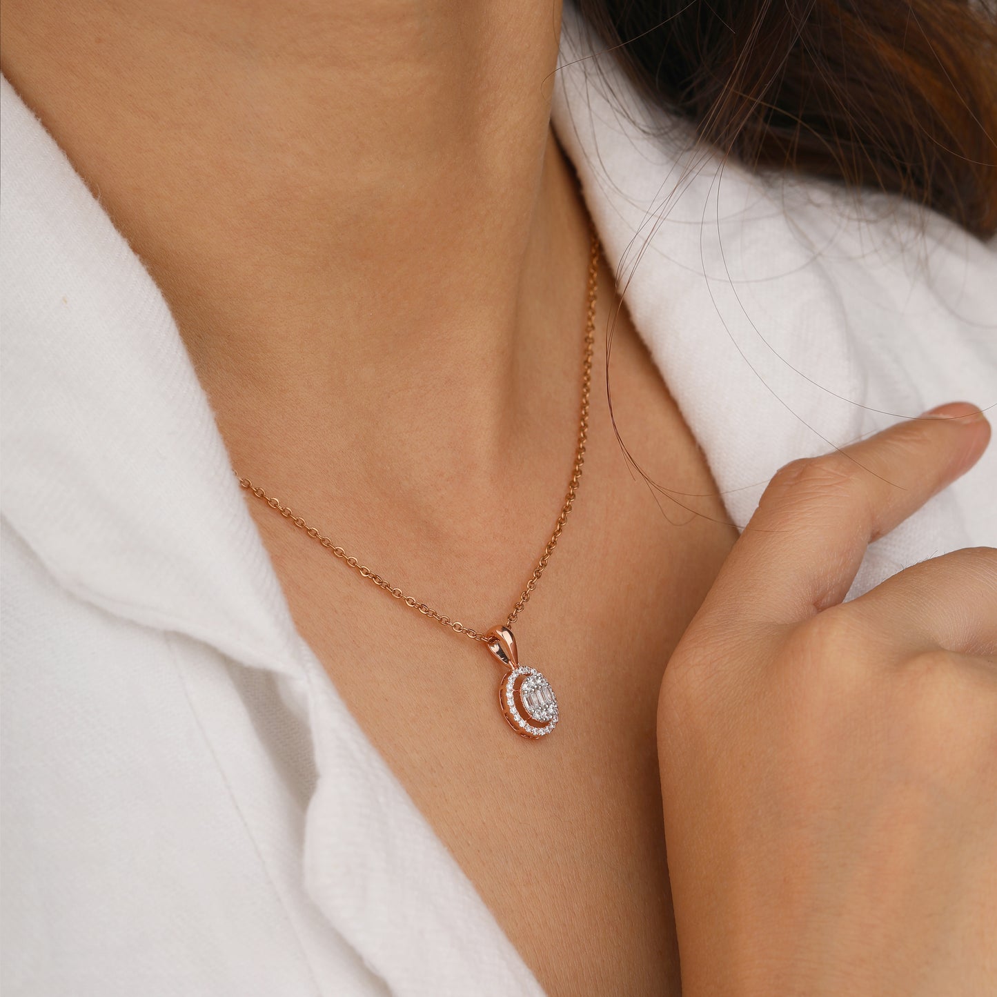 925 Sterling Silver Diamond Pendant