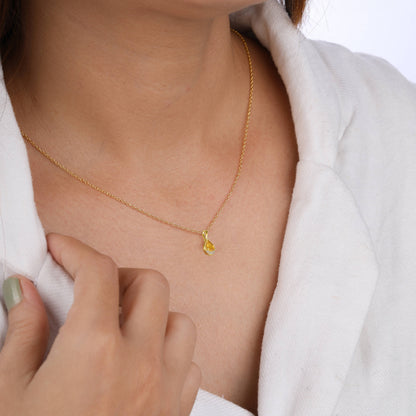 citrine stone pendant