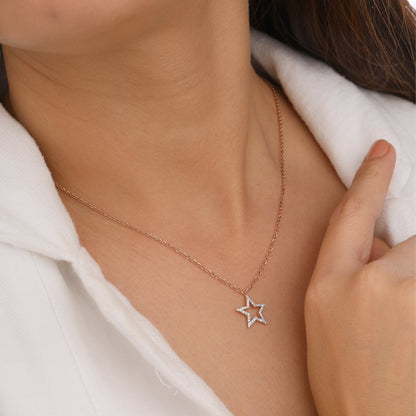 Star Silver Necklace
