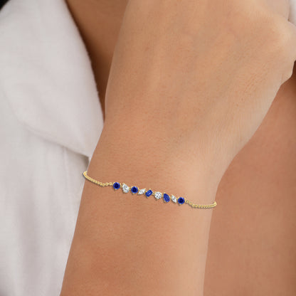 blue sapphire bracelet​