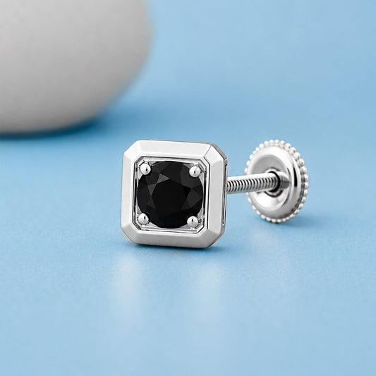 Sterling silver stud for men
