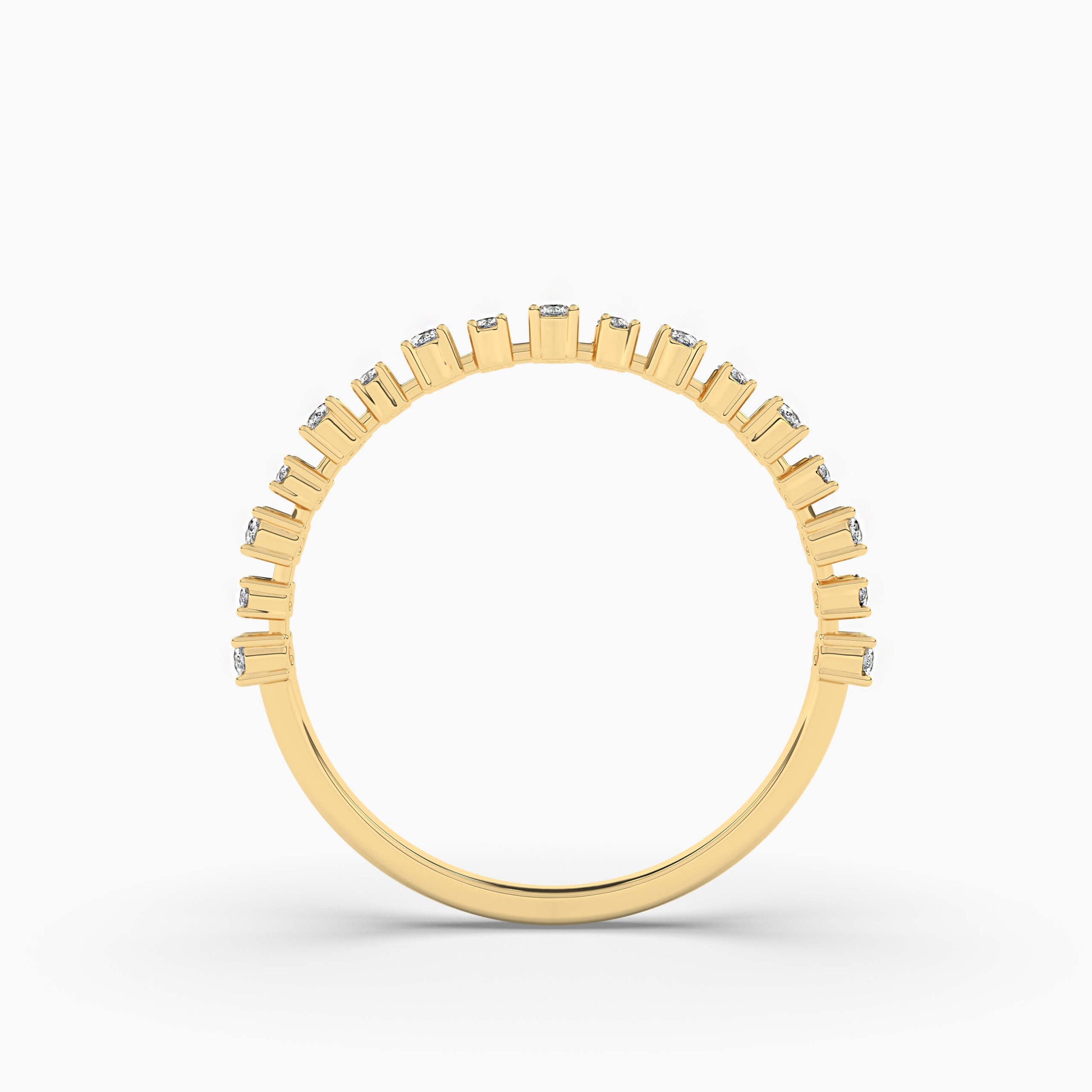 yellow gold plated Wedding band
