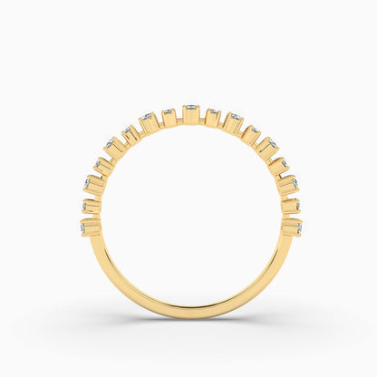 yellow gold plated Wedding band
