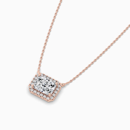silver chain with diamond pendant
