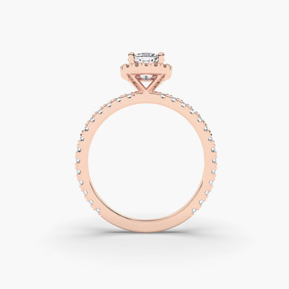 cushion-shape halo diamond ring