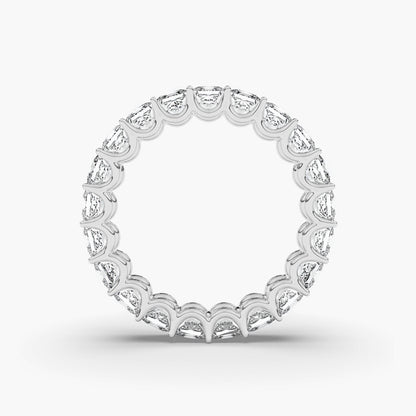 silver Square diamond wedding band 
