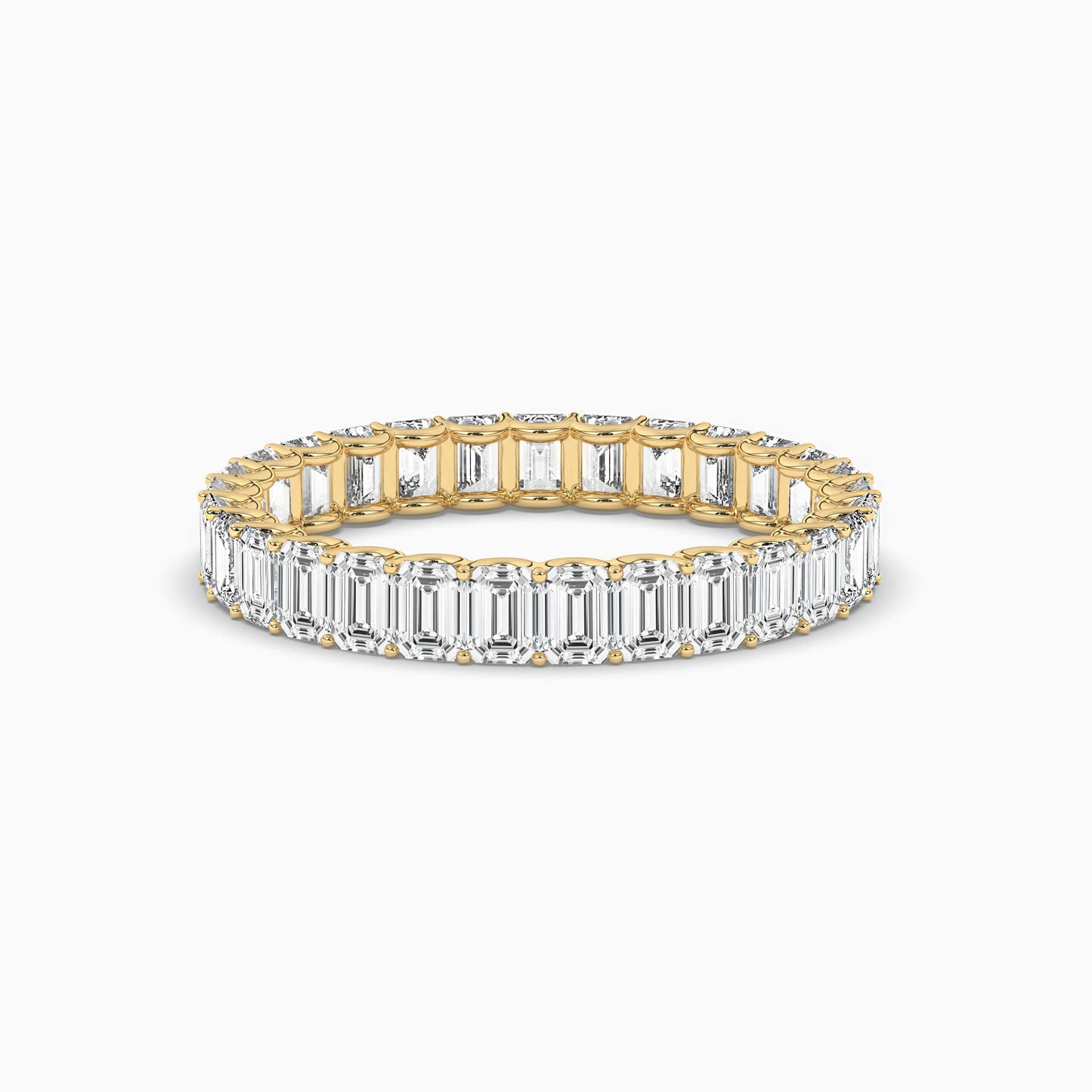 emerald diamond wedding band