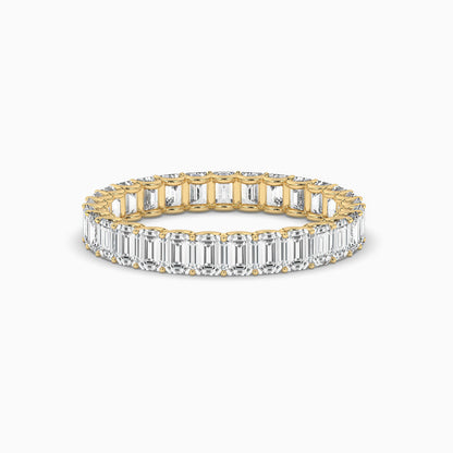 emerald diamond wedding band