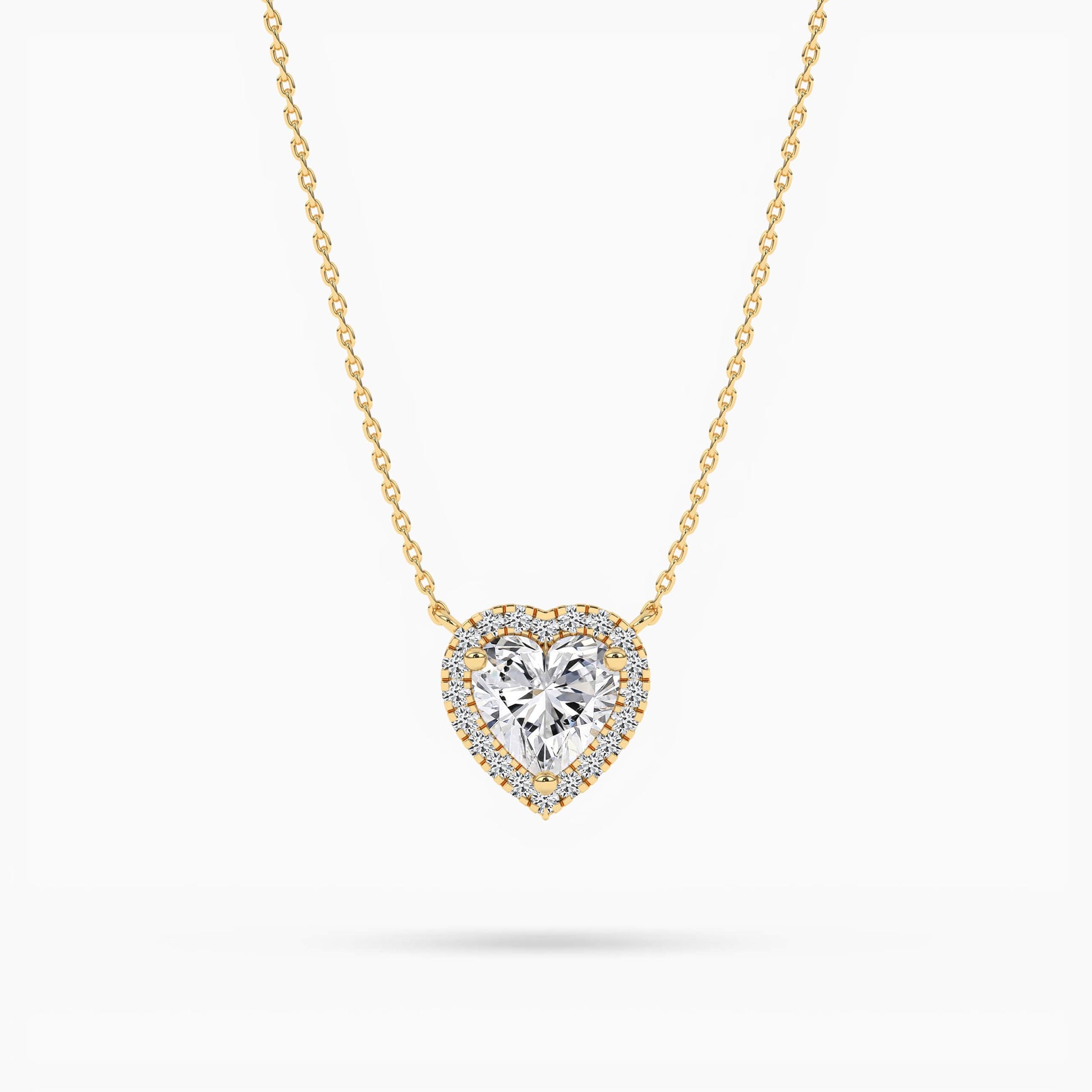 diamond heart necklace