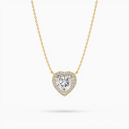 diamond heart necklace