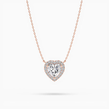 diamond heart necklace