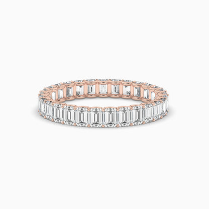 sterling silver diamond band rose gold