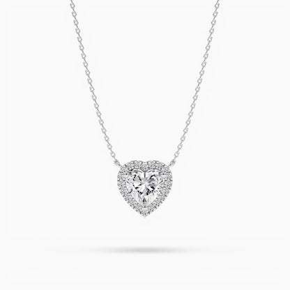 diamond heart necklace