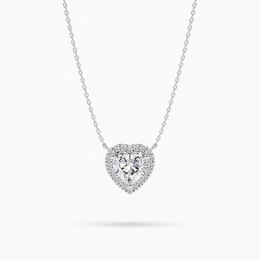 diamond heart necklace