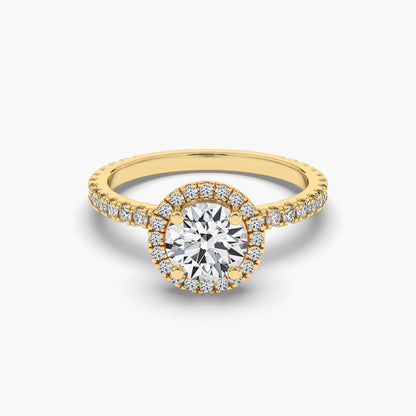 yellow gold plated solitaire ring