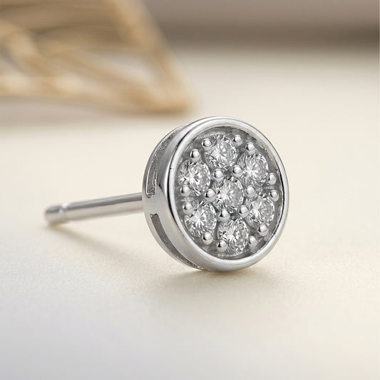 Men's diamond stud earrings