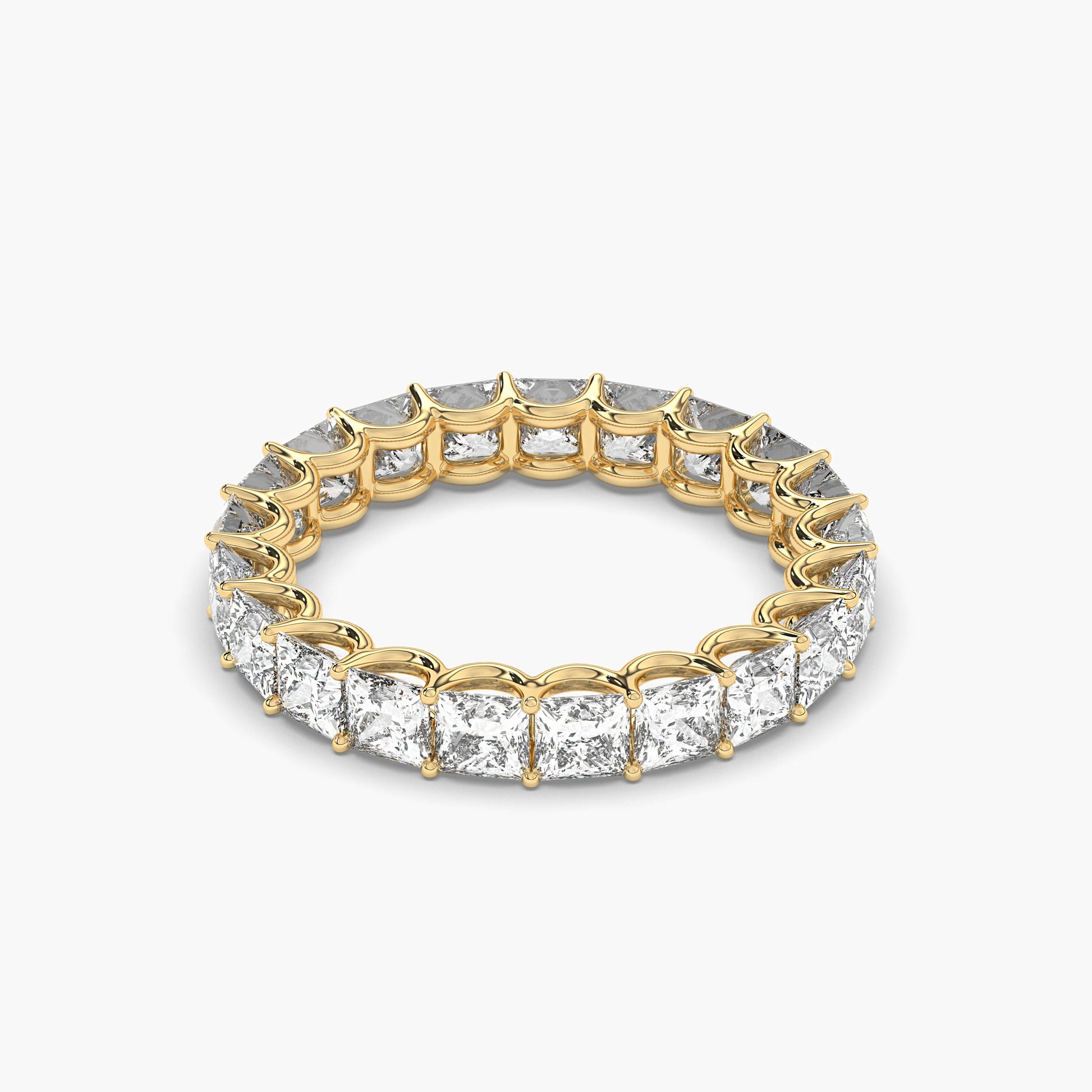 Square diamond eternity band