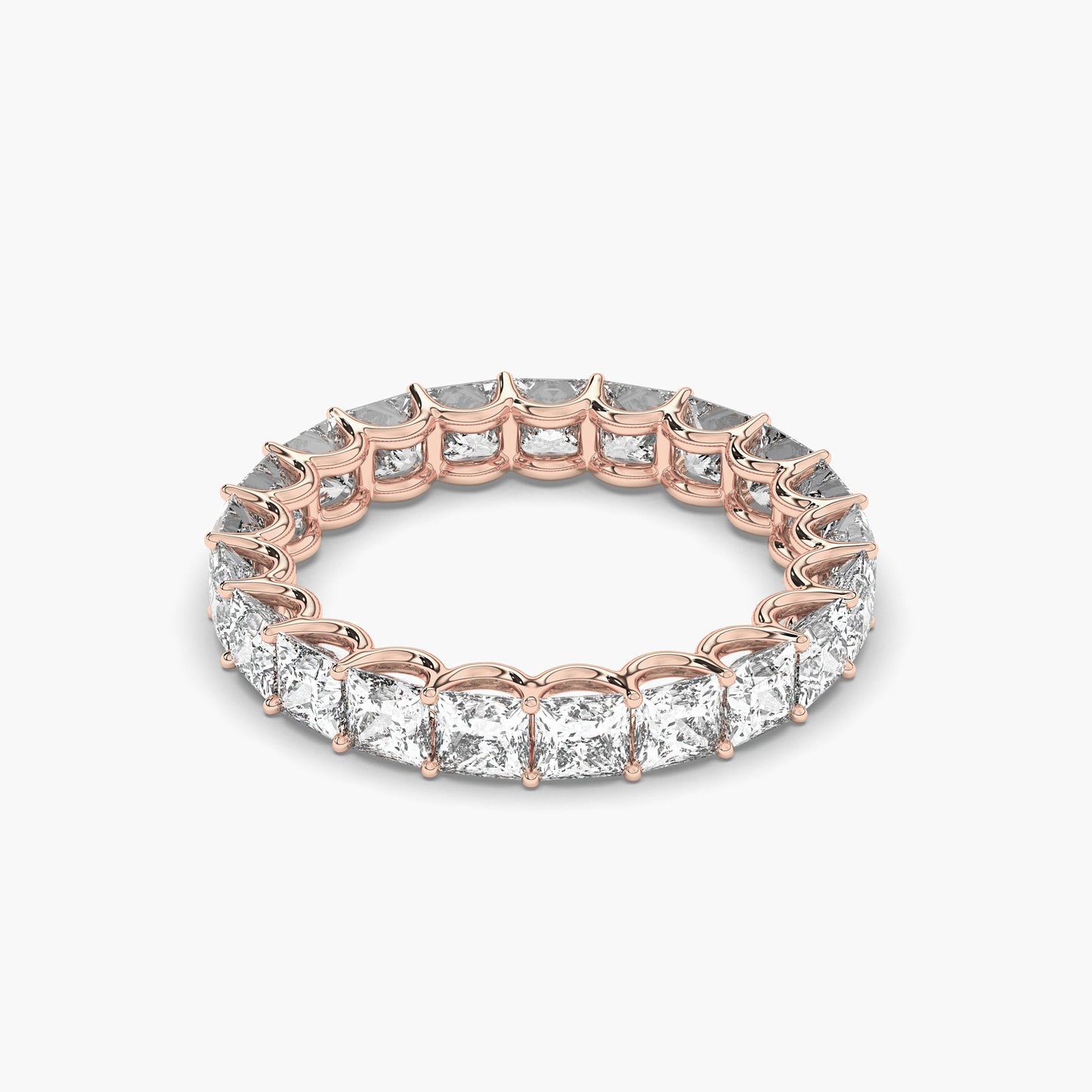 wedding band for princess-cut engagement ring